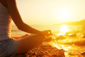 Woman meditating