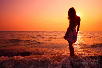 Young woman in summer dress