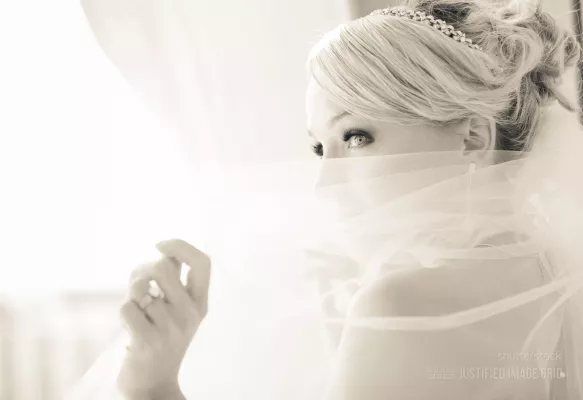 Gorgeous blonde bride