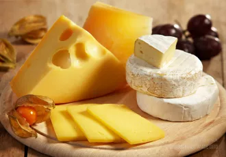 Various types of cheese