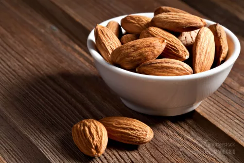 Almonds in a cup