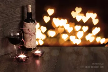 Wine and candles