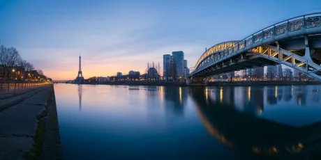 Eiffel Tower in the distance