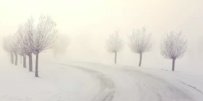 Smooth winter landscape