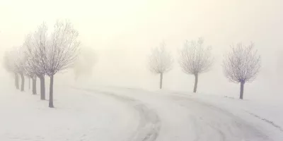 Smooth winter landscape