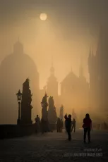 Tourists on Charles Bridge