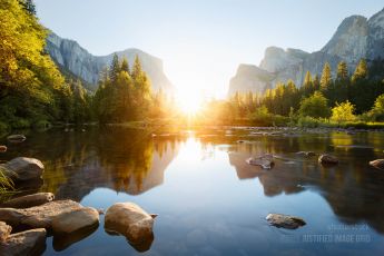 Yosemite valley sunrise