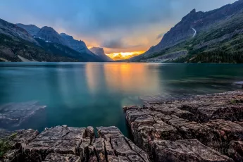 Sunset at Saint Mary Lake