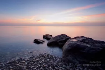 Beach in the evening