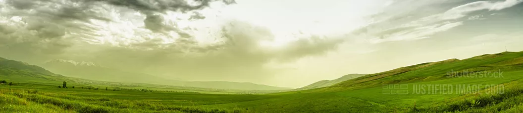 Panoramic mountain landscape