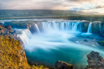 Godafoss is a very beautiful Icelandic waterfall