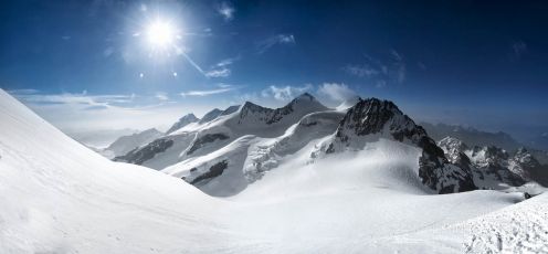 Panorama of Swiss alps