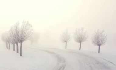 Smooth winter landscape