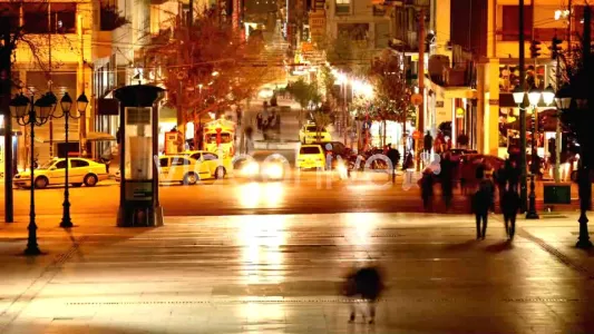 City nightlife timelapse