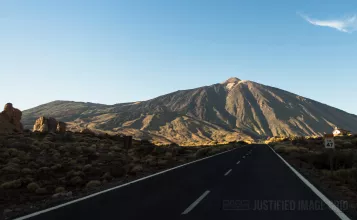 The road towards Mount Teide
