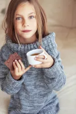 Child wearing sweater
