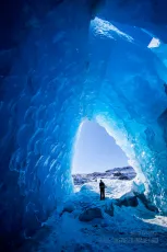 Ice cave in the Glacier