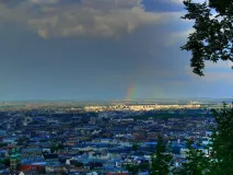 Colors above the city