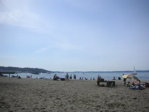 Golden Gardens Park in the spring