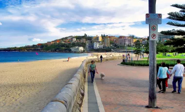 18 September 2004 - Promenade alongside Coogee Beach, Sydney, New South Wales, Australia