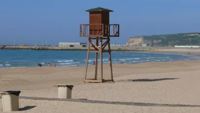 Tower on the beach, Barbate, Andalusia, Spain
