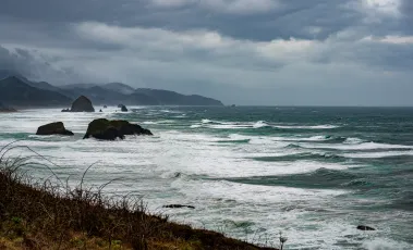 Storm day at Cannon Beach