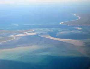 Coastal Queensland, Australia (left: Moreton Island National Park; right: North Stradbroke Island)