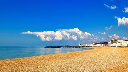 Pebbled beach