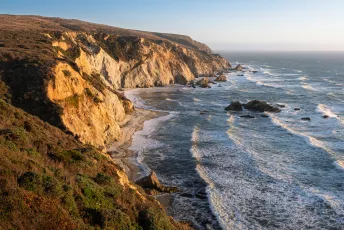 Sunset over the Pacific in Point Reyes, California