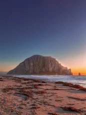 Morro Rock at Sunset — Morro Bay, California