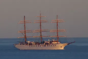 Modern Cruiser on the High Sea
