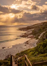 Blue Haven beach sunrise