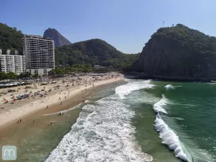 Praia do Leme no Rio de Janeiro