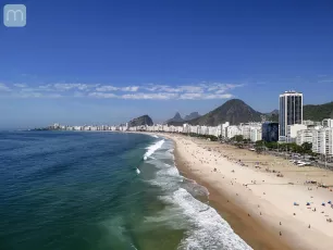 Praia de Copacabana no Rio de Janeiro