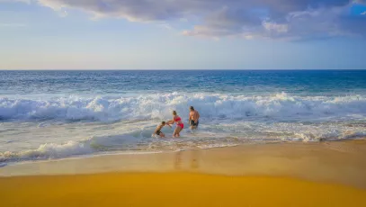 A mothers vigil at the beach