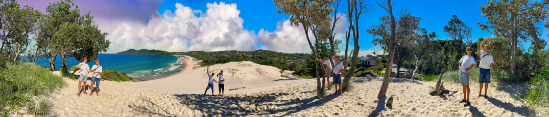Repeat Subject Panorama - One Mile Beach, Forster, NSW