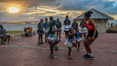 Traditional Dance by the Sea