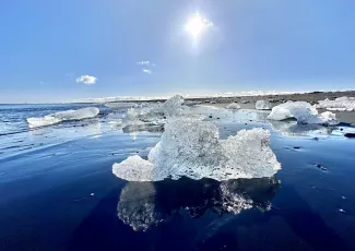 Shimmering namesakes - Diamond Beach, Breiðamerkursandur, Iceland