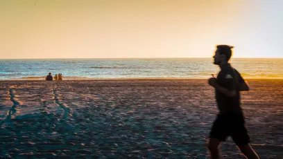 Jogger at Venice Beach