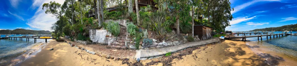 Private Wharves and Homes, Scotland Island, Church Point, Sydney, NSW
