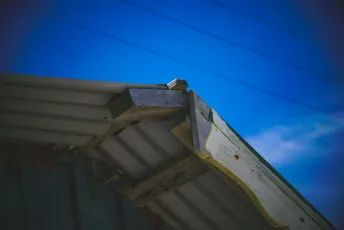 Blue Sky, Rusty Corner. Opossum Bay, Tasmania.