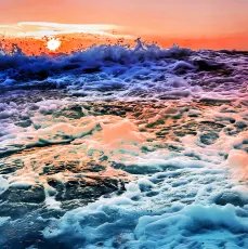 Wild Surf in the Sunrise (Sri Lanka)