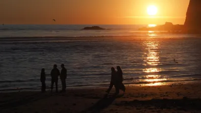 Sun Setting in the West