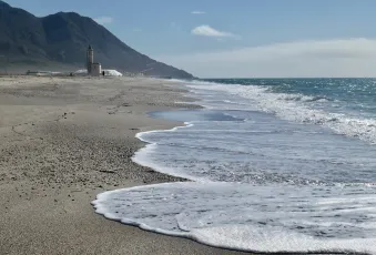 Cabo de Gata nature park, Iglesia de Las Salinas, Spain