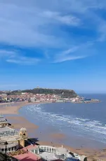 Scarborough Castle in the distance, Scarborough North Yorkshire