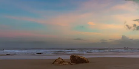 Sunrise at the beach.