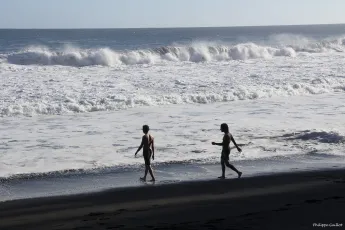 Sur la plage de Ti Sable