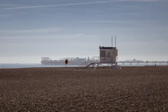 Lifeguard Post on Brighton Beach