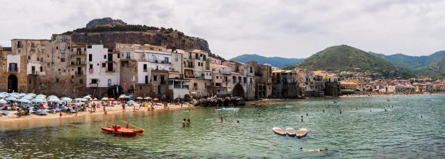 Cefalù | Spiaggia del Porto Vecchio Panorama