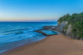 Aerial Sunrise Over the Sea